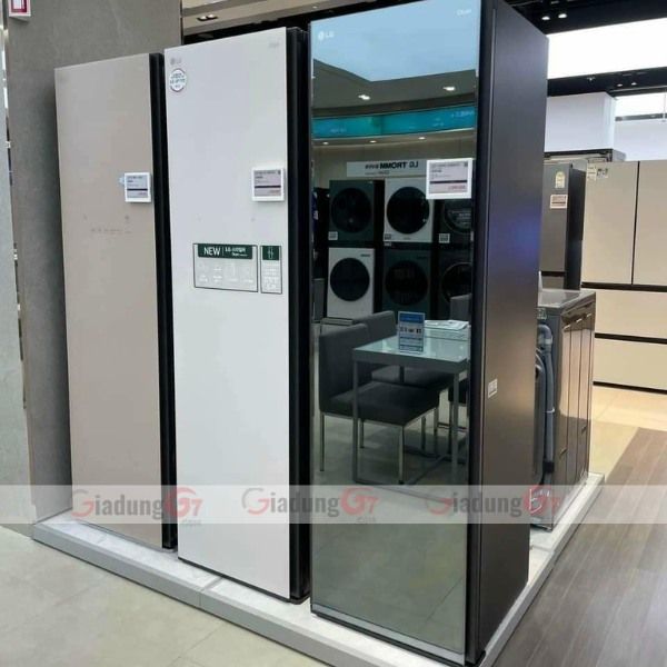 Tủ giặt hấp sấy LG Styler S5GOC màu xanh rêu khói
