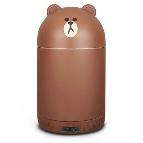 Tủ lạnh mini Ccomo x Line Friends (màu nâu / vàng)