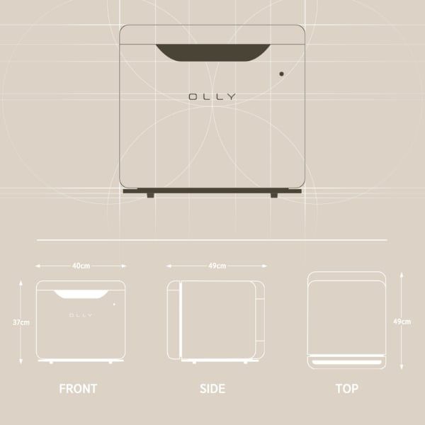 Tủ lạnh mini Olly OLR02 Nội địa Hàn có 4 màu để bạn lựa chọn