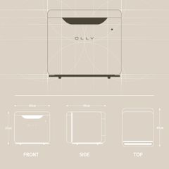  Tủ lạnh mini Olly OLR02 Nội địa Hàn 