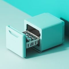  Tủ lạnh mini Olly OLR02 Nội địa Hàn 