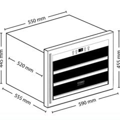  Tủ rượu Caso WineSafe 18 EB (âm toàn phần) 