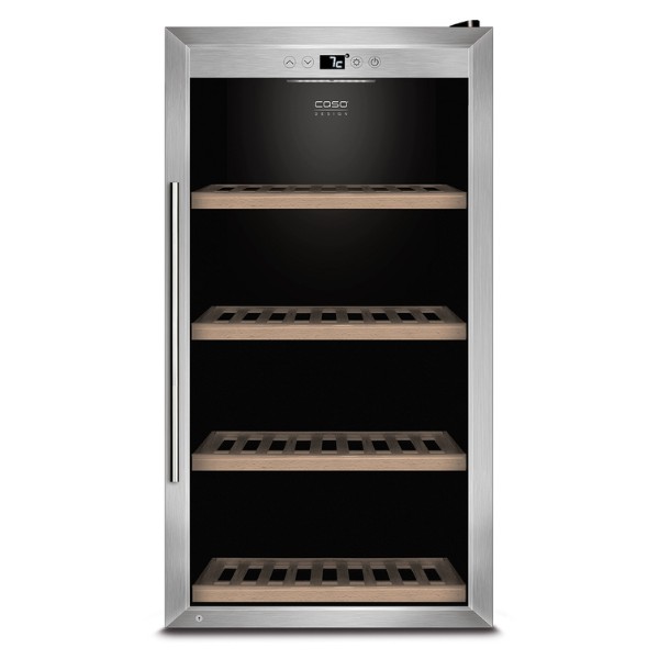 Tủ rượu Caso WineSafe 75 làm mát rượu, chứa 75 chai, 1 vùng nhiệt độ
