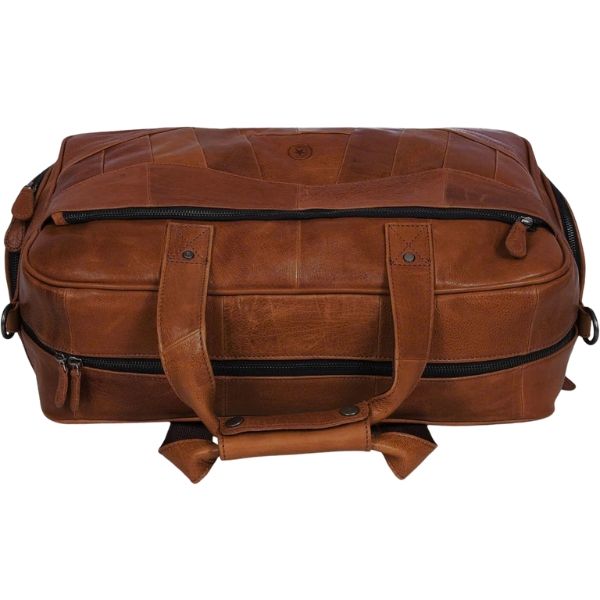 Túi da thật Aaron Leather Goods Patchwork 2 ngăn đựng giày