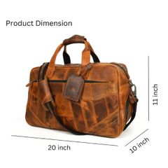  Túi da thật Aaron Leather Goods Patchwork 2 ngăn đựng giày 