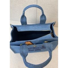  Túi xách Coach Cargo Denim Tote 26 unisex vải canvas 