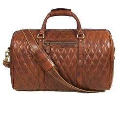  Túi xách da thật Spokane Weekender họa tiết kim cương 