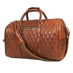  Túi xách da thật Spokane Weekender họa tiết kim cương 