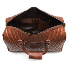  Túi xách da thật Spokane Weekender họa tiết kim cương 