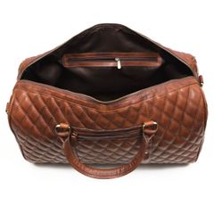  Túi xách da thật Spokane Weekender họa tiết kim cương 