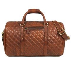  Túi xách da thật Spokane Weekender họa tiết kim cương 