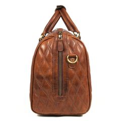  Túi xách da thật Spokane Weekender họa tiết kim cương 