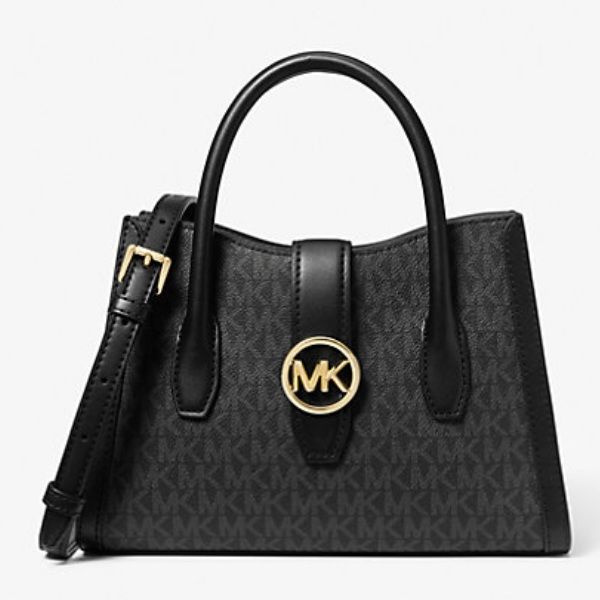 Túi xách Michael Kors Gabby Small Logo Satchel màu đen