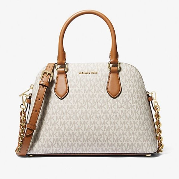 Dome Mk Satchel Túi Xách Michael Kors Veronica Medium Logo Dome - Main Image