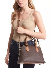  Túi xách Michael Kors Veronica Medium Logo Dome Satchel 