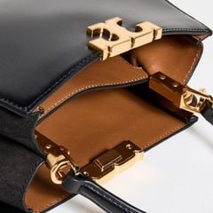  Túi xách Tory Burch Mini Eleanor Satchel (Đen/Nâu/Kem) 