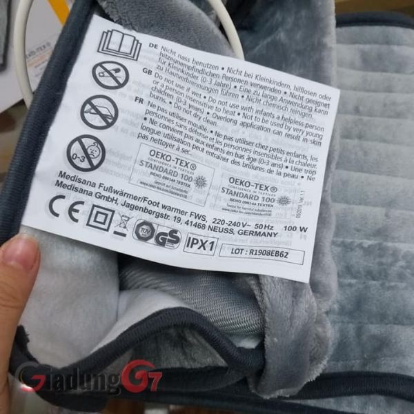 Ủng sưởi ấm chân Medisana FWS 60258 với 6 mức chỉnh nhiệt tùy chọn