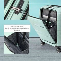  Vali American Tourister Haima NF9 size 20 cabin xanh mint 