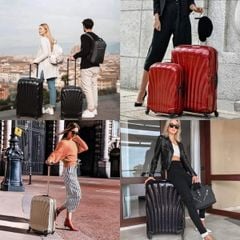  Vali Samsonite Cosmolite size 28 màu đen 