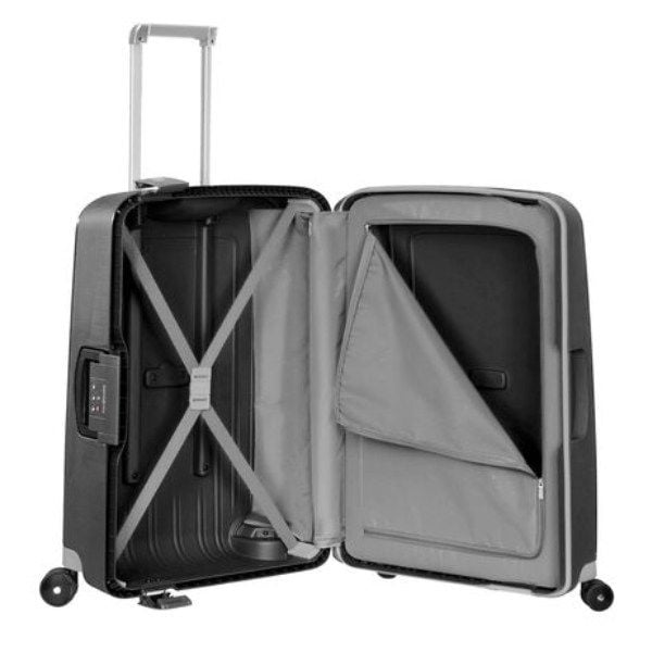 Bên trong Vali Samsonite S'Cure Spinner màu đen