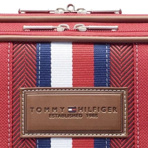 Vali vải Tommy Hilfiger Logan màu đỏ 3 size S/M/L