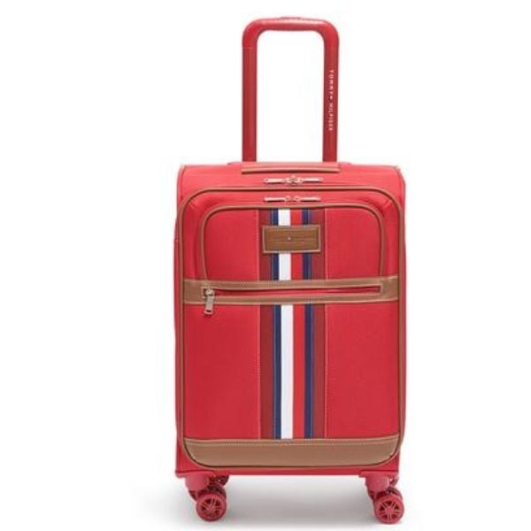 Vali vải Tommy Hilfiger Logan màu đỏ 3 size S/M/L