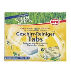  Viên rửa bát Oro Green Eco 40 viên x 18g - Made in Germany 