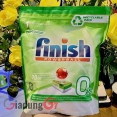 Viên rửa chén Finish All In 1 Max 0% 70 viên