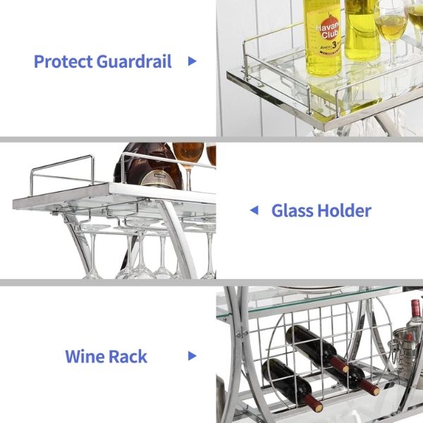 Xe đẩy rượu Bar cart Homyshopy