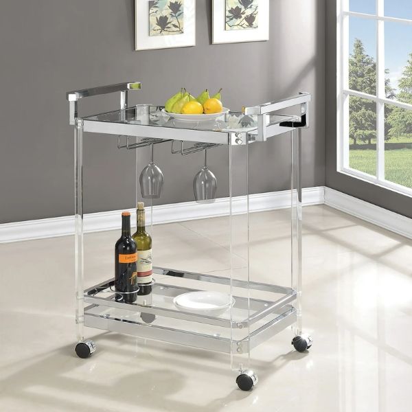 Xe đẩy rượu Bar cart Steve Silver Aerin