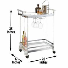  Xe đẩy rượu Bar cart Steve Silver Aerin 