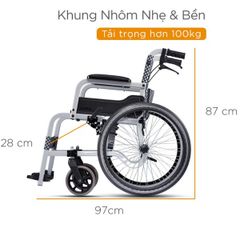  Xe lăn Karma Soma 105 nhôm siêu nhẹ 11.7kg 