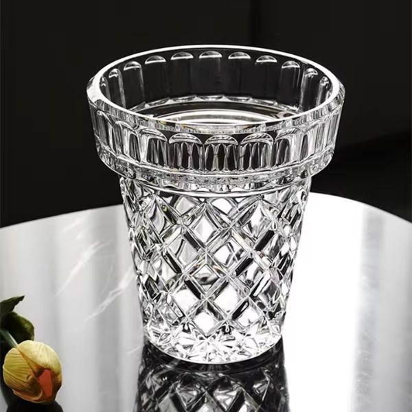 Xô đá Bohemia đường kính 17cm pha lê cao cấp của Séc
