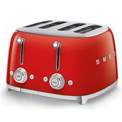  Máy nướng bánh mì Smeg TSF03RDEU màu đỏ 4 khe 
