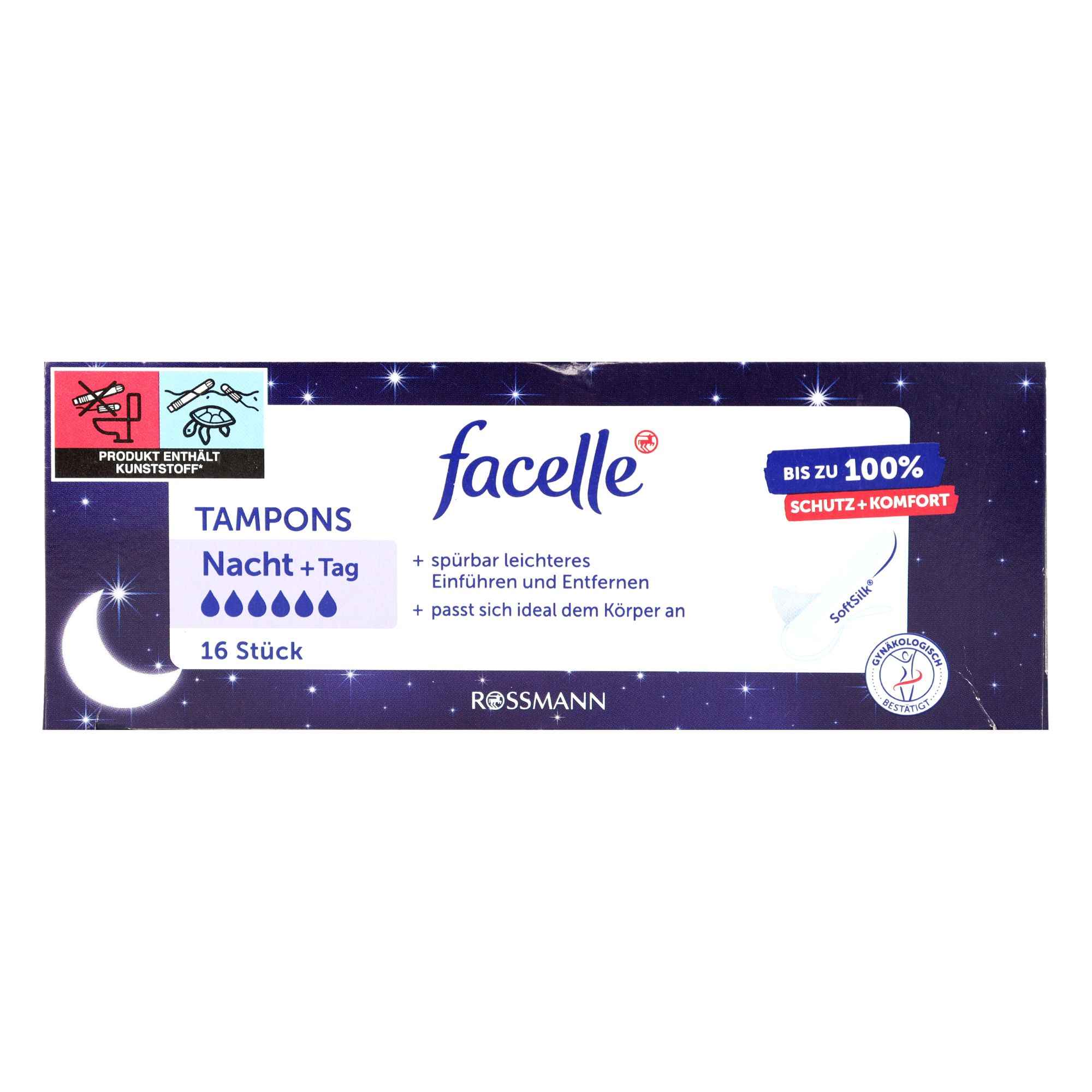 Băng vệ sinh dạng nút Tampon Facelle Nacht Tag Ban Đêm 6G Hộp 16 cái n –  Cửa hàng FADO99