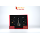 Bộ bình ly uống rượu pha lê đúc vàng 24k (CD02)