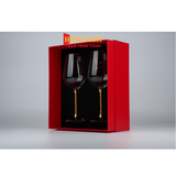 Ly rượu vang pha lê đúc vàng 24K ( A002 )