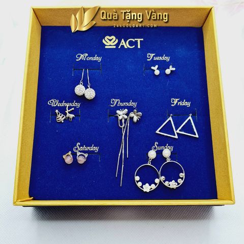 Bộ bông tai 7 ngày 7D05