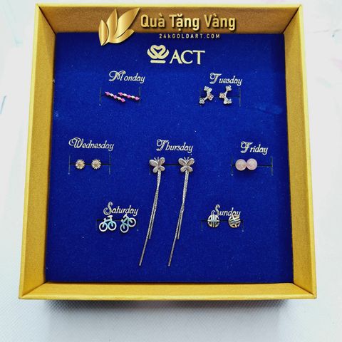 Bộ bông tai 7 ngày 7D11