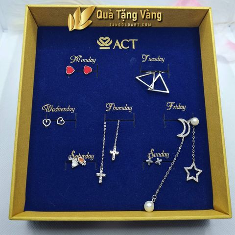 Bộ bông tai 7 ngày 7D14