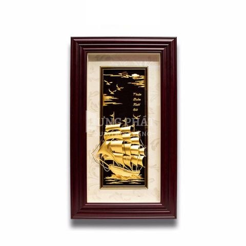 Tranh thuyền thuận buồm xuôi gió (34x54cm)
