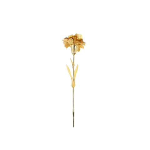 Cành Cẩm Chướng Dát Vàng 24K