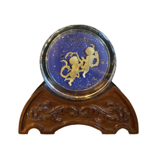 Chặn Giấy Cung Song Tử Dát Vàng 24K