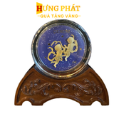 Chặn Giấy Cung Song Tử Dát Vàng 24K