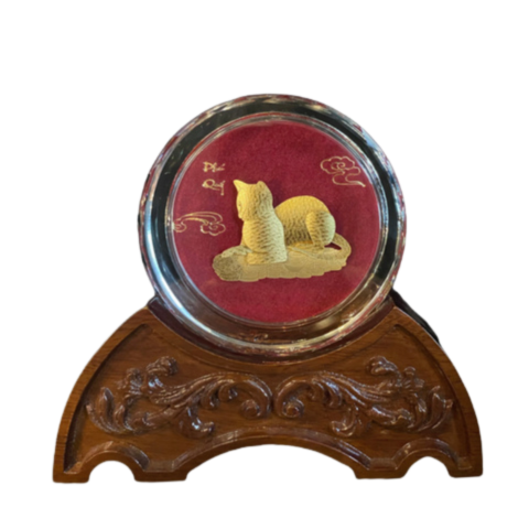 Chặn Giấy Tuổi Mão Dát Vàng 24K