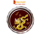 Chặn giấy tuổi Thìn dát vàng (Mẫu 2)