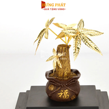 Chậu cây kim ngân dát vàng (17×13.5x22cm)