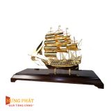 Mô Hình Thuyền Buồm Mạ Vàng (Mẫu L01)
