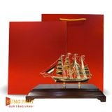 Mô Hình Thuyền Buồm Mạ Vàng (Mẫu M02)