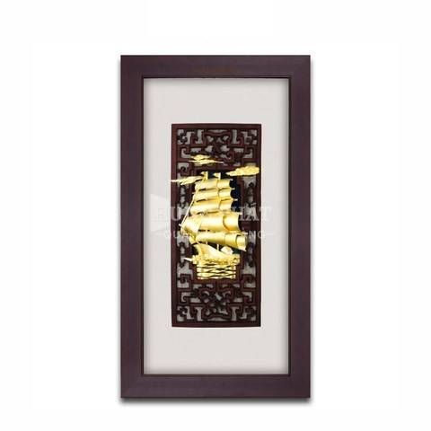 Tranh thuyền thuận buồm xuôi gió (39x69cm)